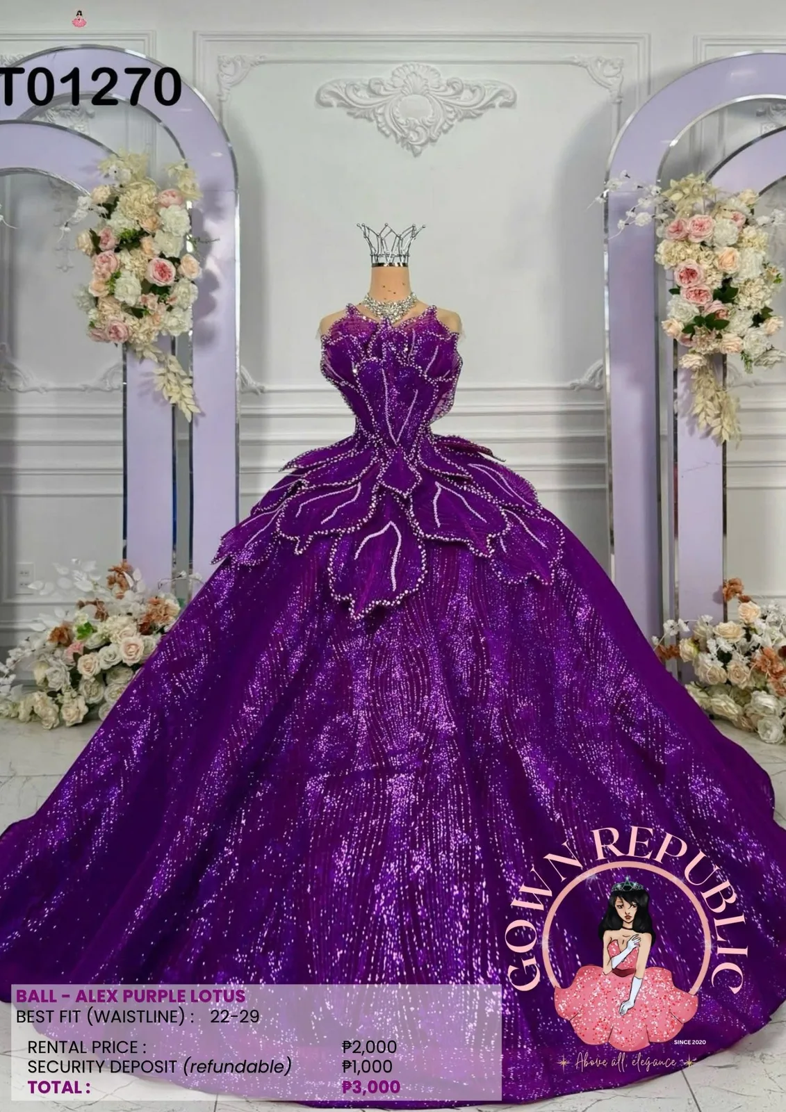 Ball Gowns: Purple 208
